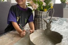 Jarní tvoření keramiky s rodiči